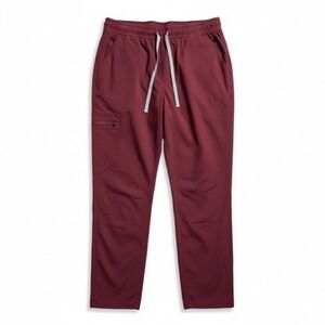Figs Scrub Pants Womens‎ 2XL Petite Burgundy Jogger Technical Collection
